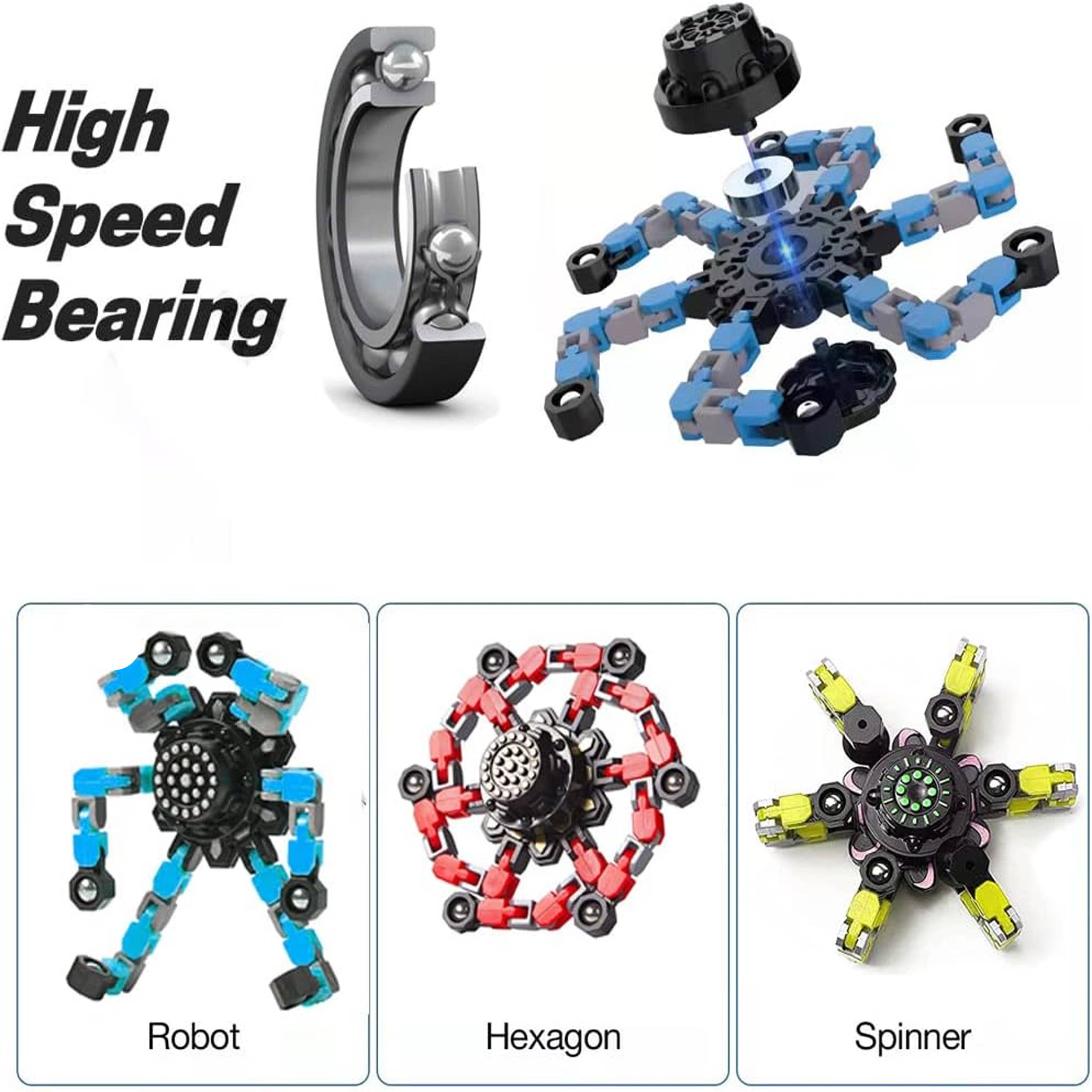 Transformable Robot Fidget Spinner Toy Bulk