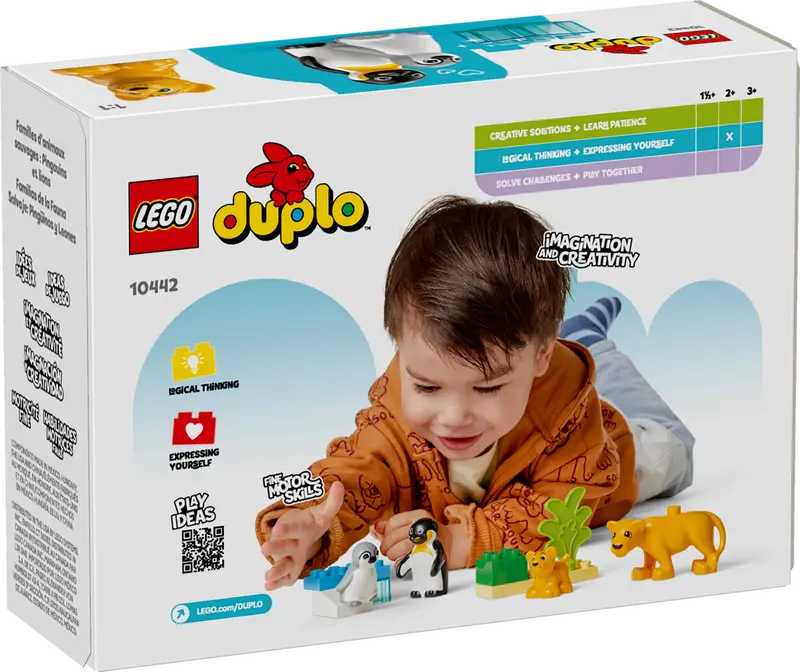 DUPLO Wild Animal Families: Penguins & Lions