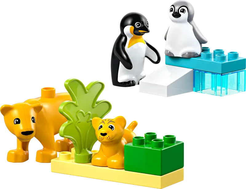 DUPLO Wild Animal Families: Penguins & Lions