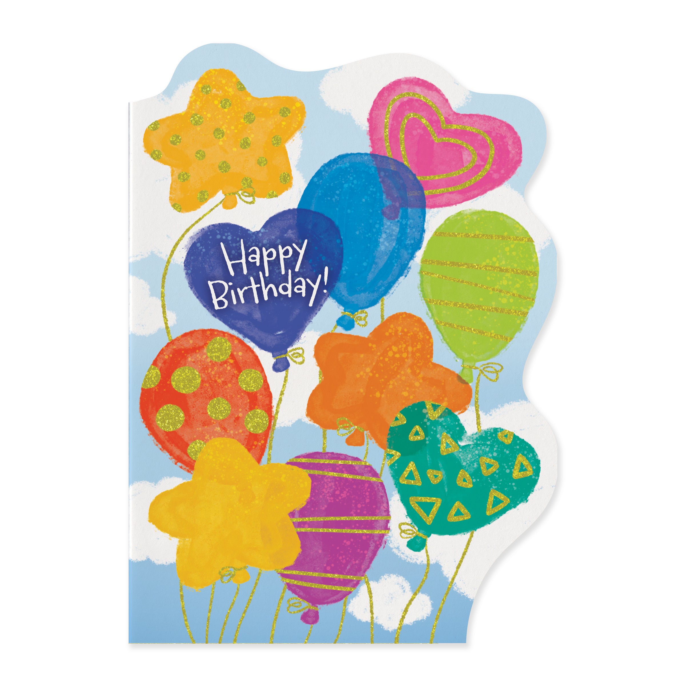 GLITTER: BALLOON BOUQUET CARD