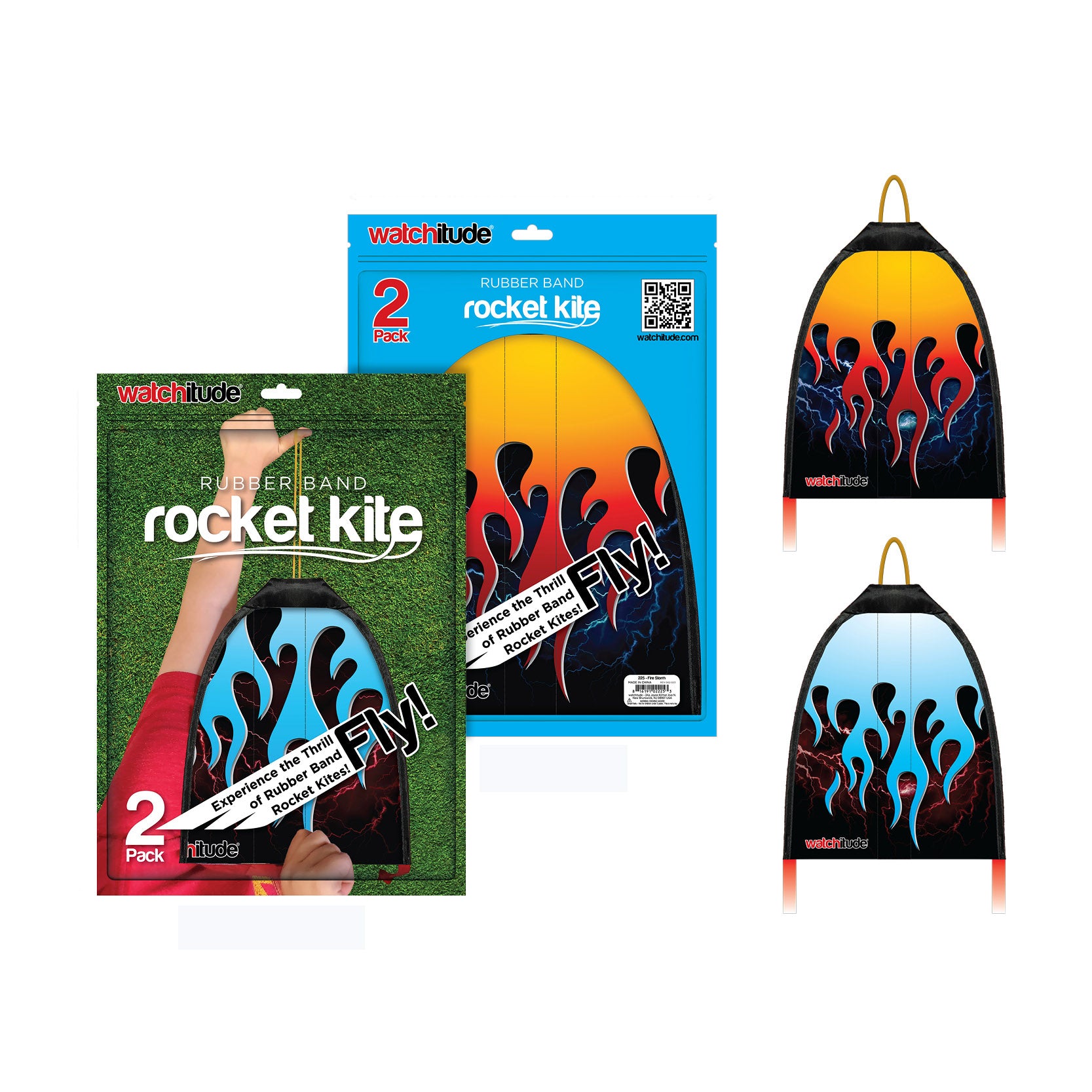 Rubber Band Rocket Kite