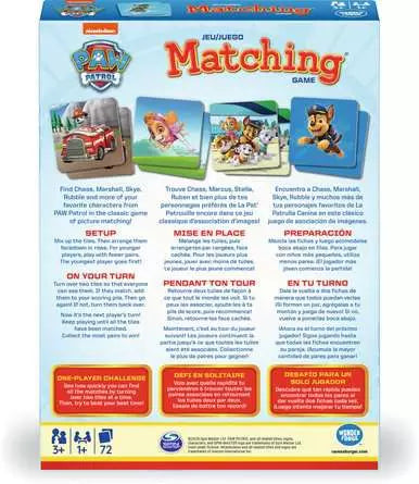 Paw Patrol Matching Game