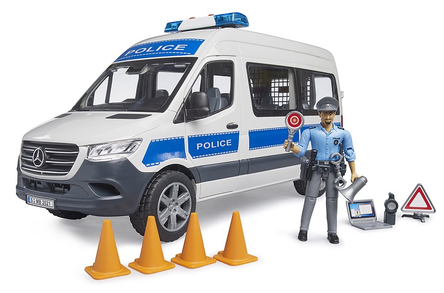 MB Sprinter PoliceVehicle w/Policeman & Light