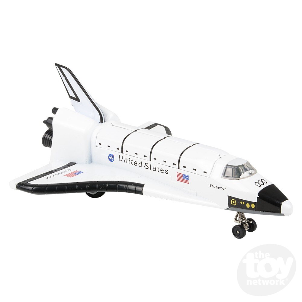 7" Die-Cast Pull Back Space Shuttle