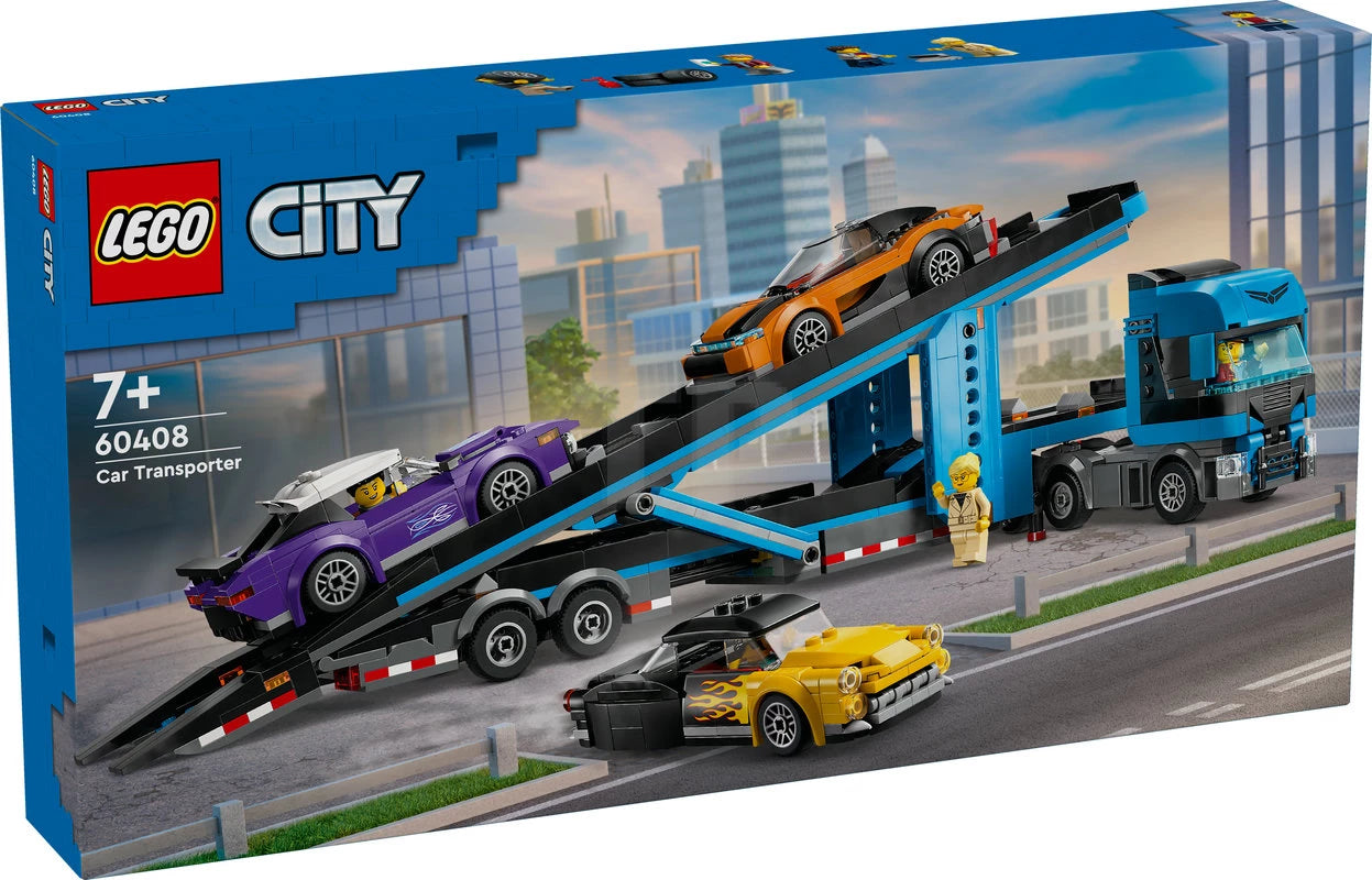 LEGO Car Transporter Truck with Sports Cars