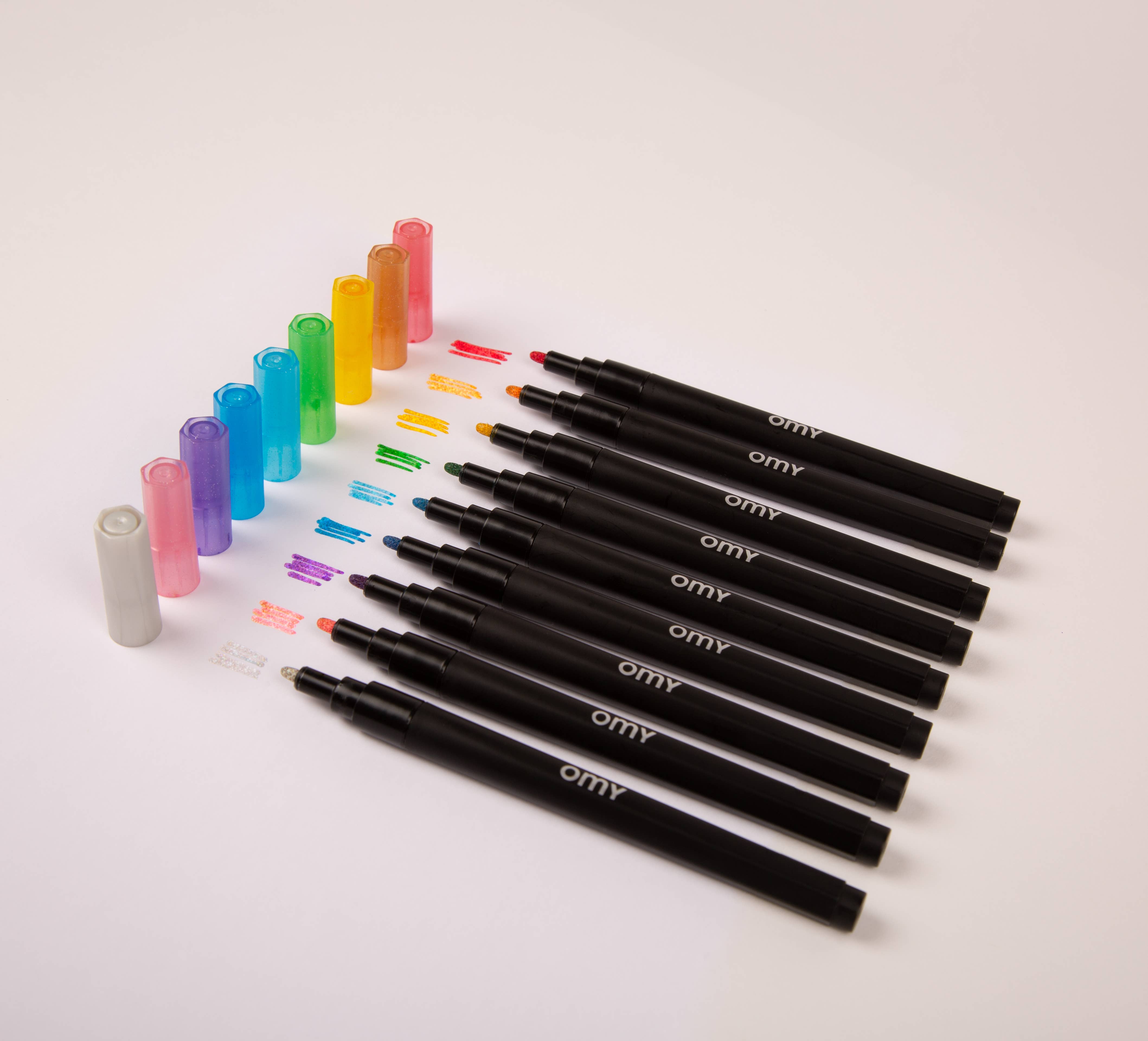 Glitter Marker set - 9 pc