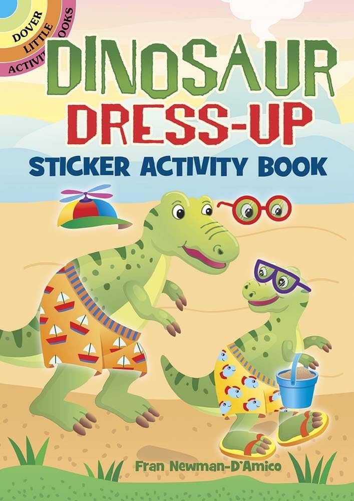 Dinosaur Dress-Up Sticker Book