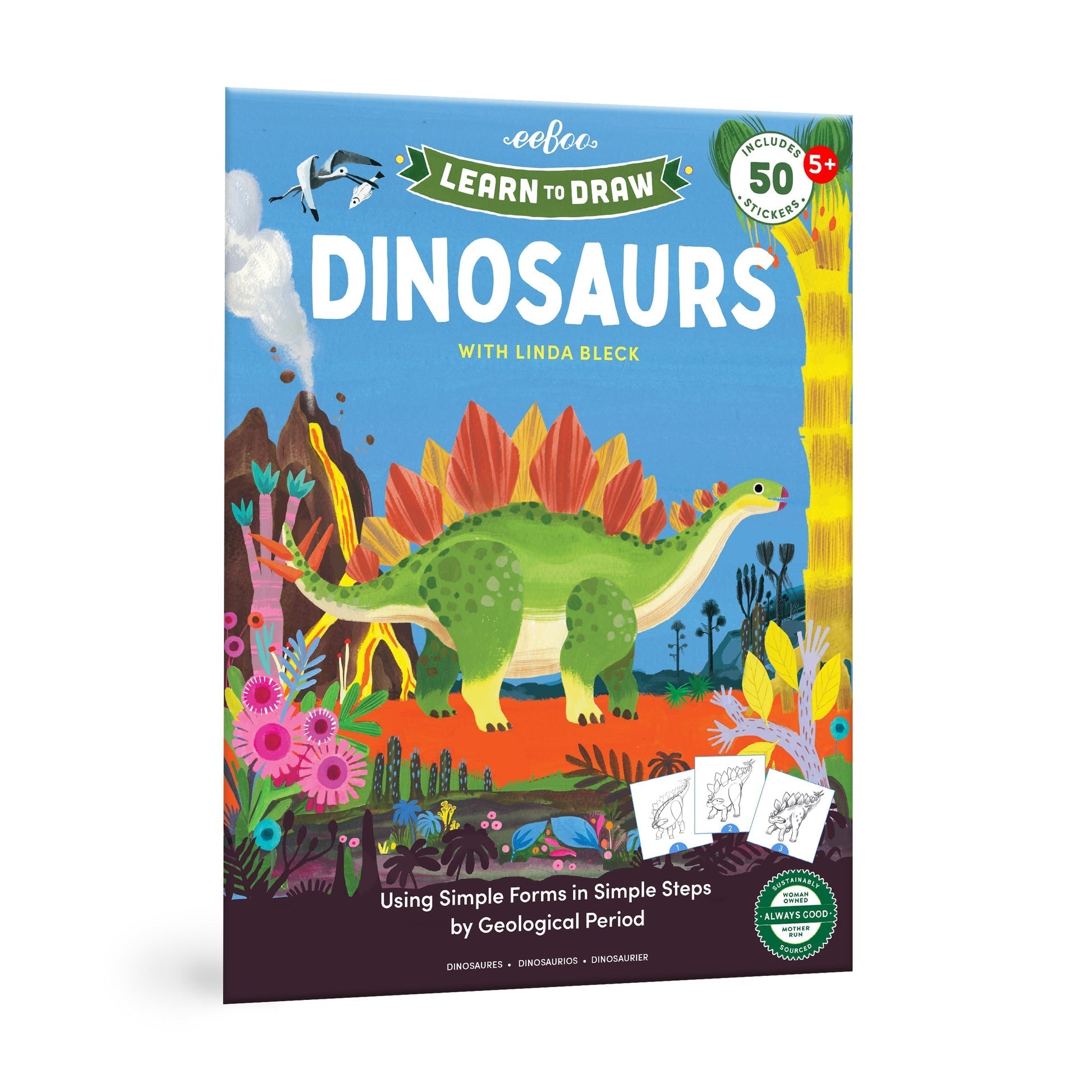 Learn to Draw Dinosaurs w/stickers