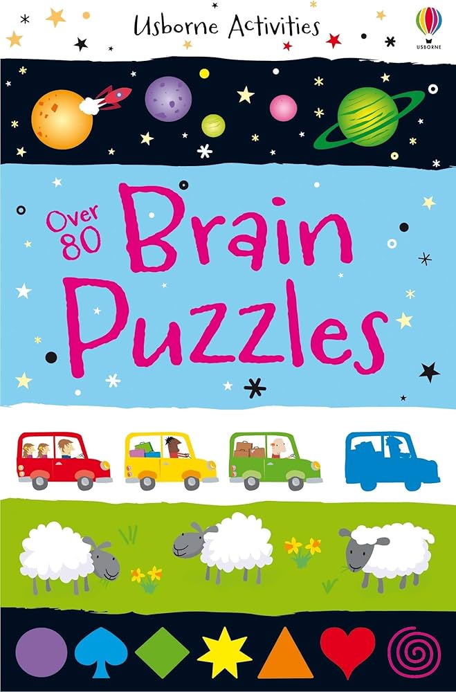 Usborne - Over 80 Brain Puzzles Book