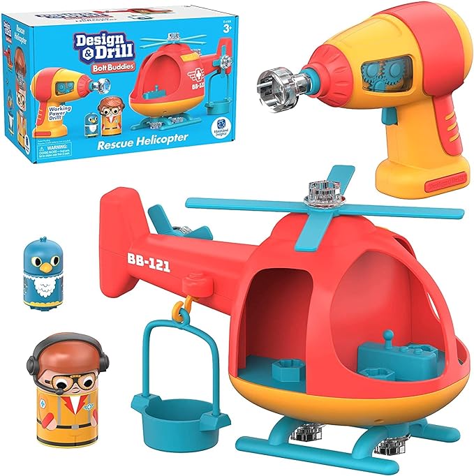 Design & Drill Bolt Buddies Helicopter