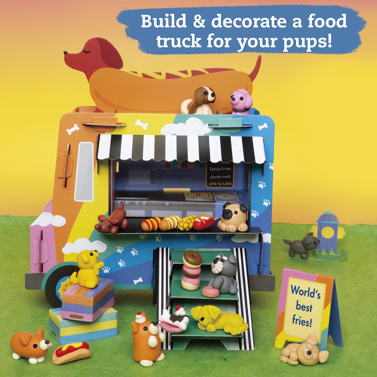 Mini Clay World Puppy Treat Truck