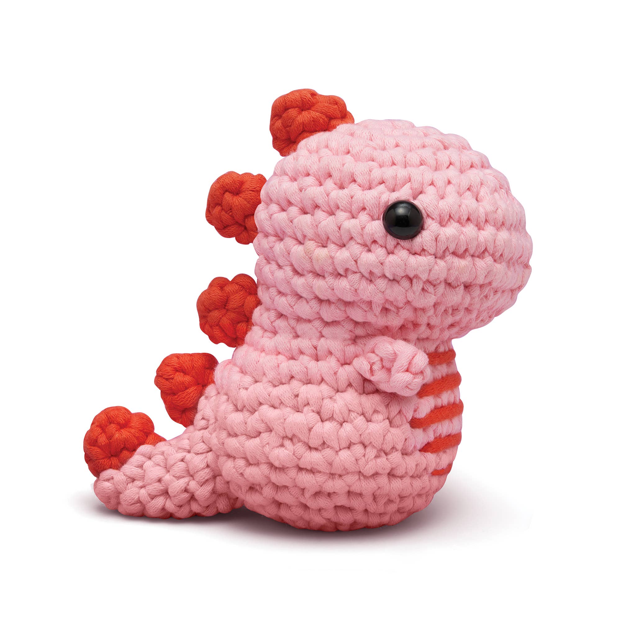 Fred the Dinosaur Crochet Kit - Pink