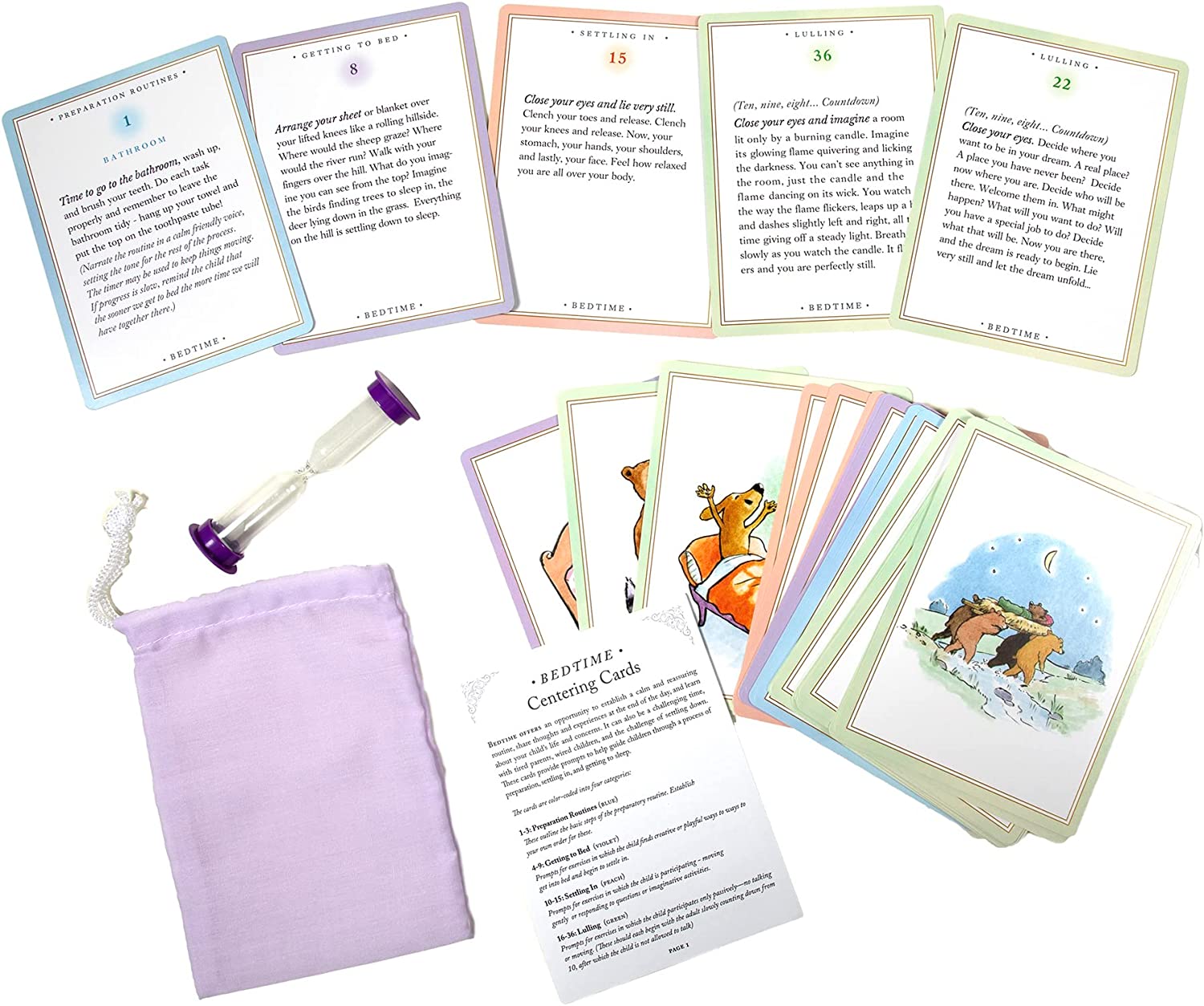 Bedtime Centering Cards