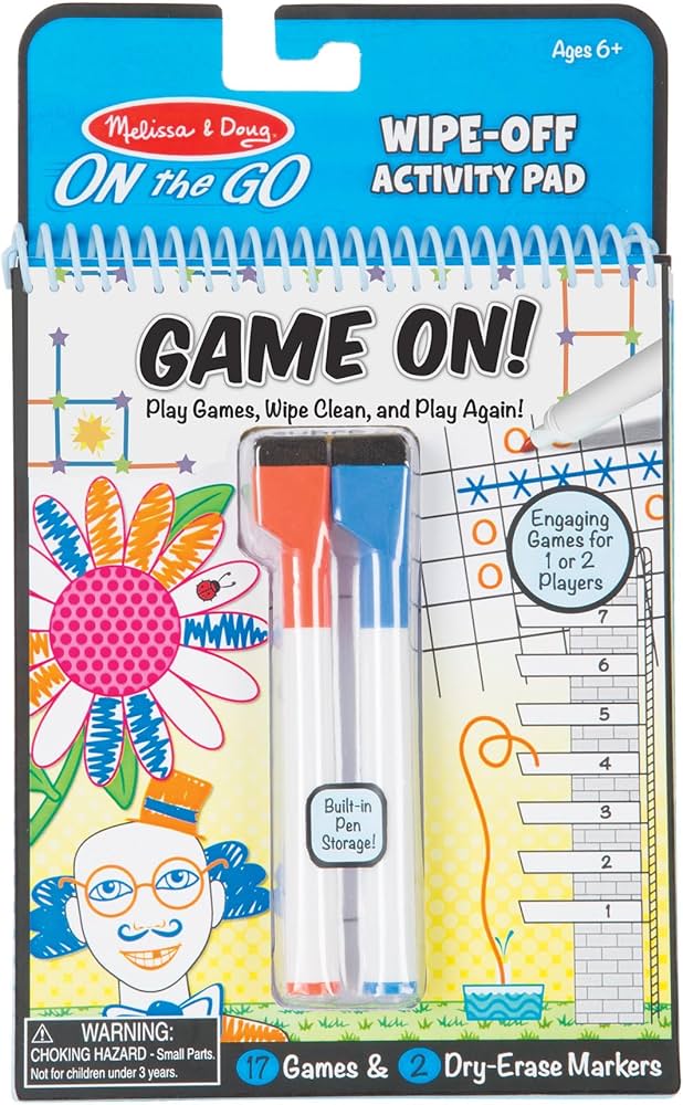 Wipe-Off Activity Pad - On the Go Travel