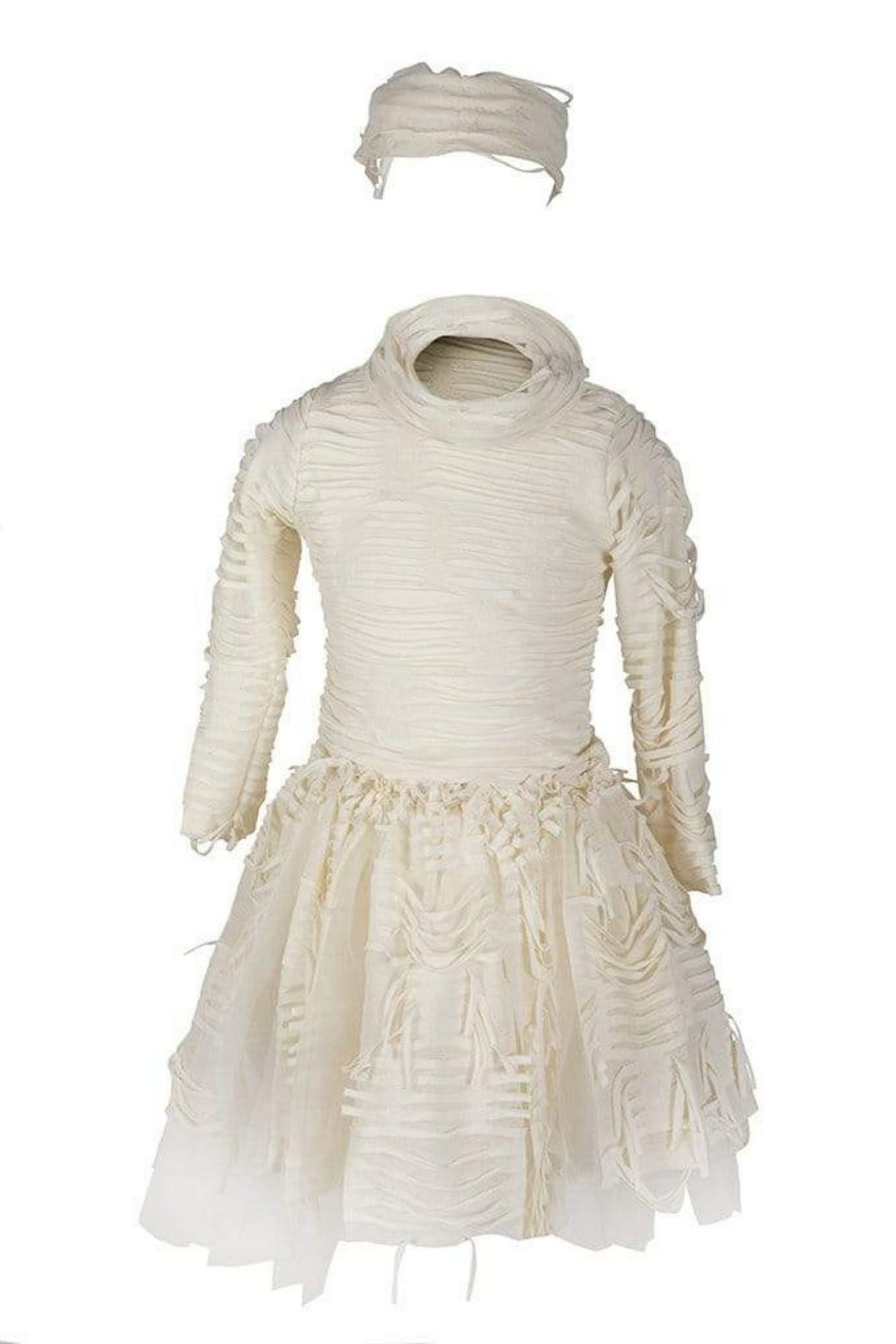 Mummy Costume with Skirt Beige