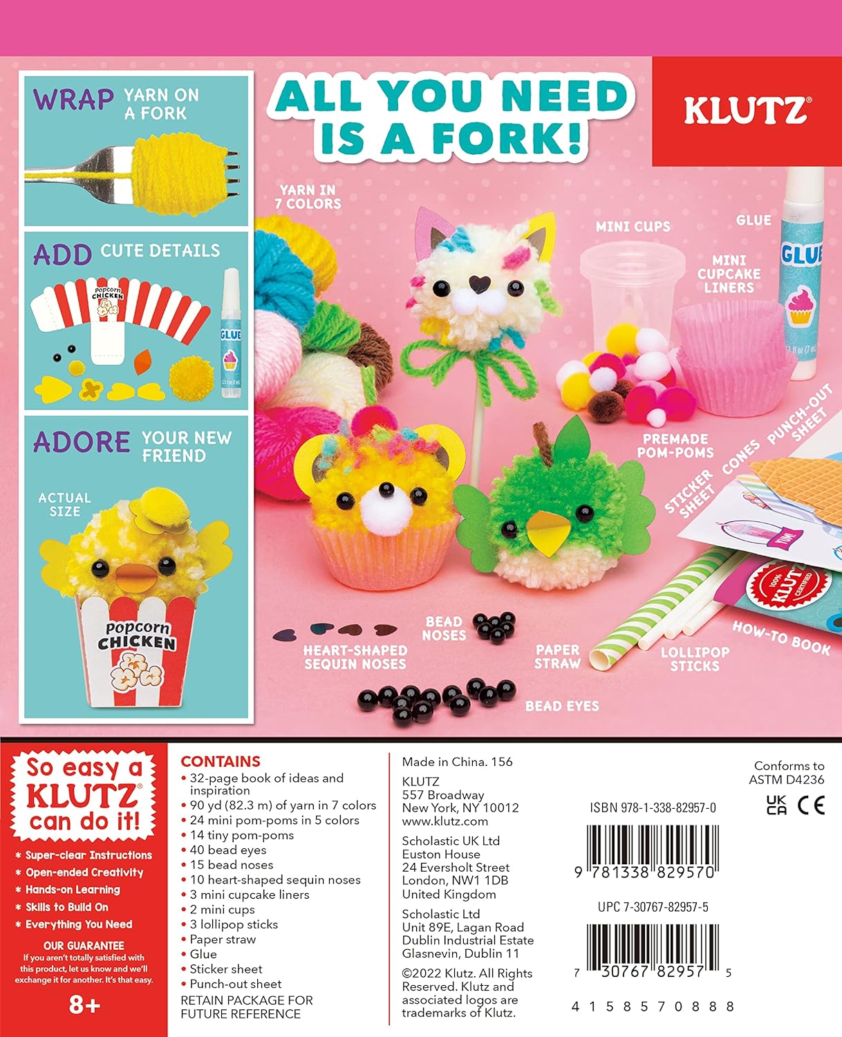 Mini Pom Pom Food Animals