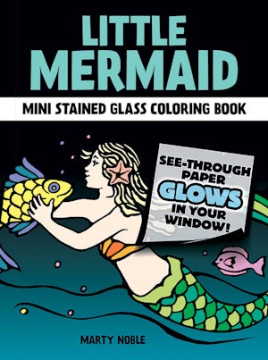 Little Mermaid Mini Stained Glass Coloring Book