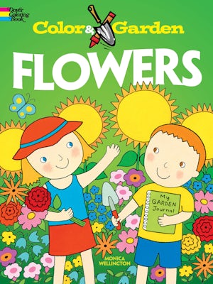 Color & Garden Flowers Coloring Book