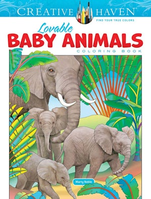 Lovable Baby Animals Coloring Book