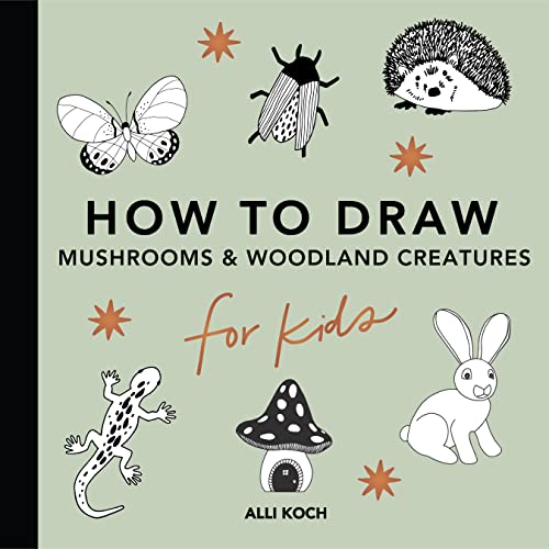 How to Draw Books for Kids  Mushrooms & Woodland Creatures