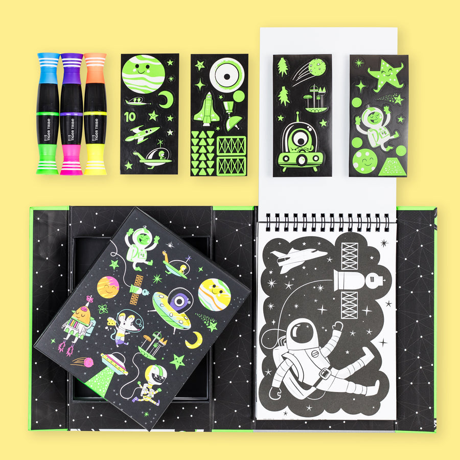 Colouring Set - Neon - Outer Space