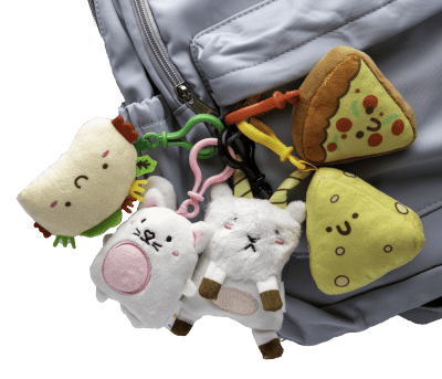 Taco Cat Goat Cheese Pizza Plush Keychain Assortment