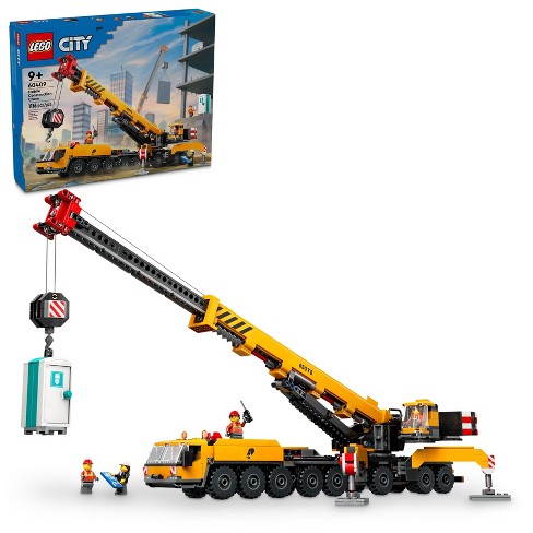 Yellow Mobile Construction Crane