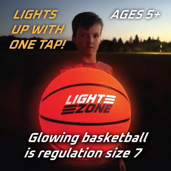 Glow Basketball Court Set with Bonus Hoop