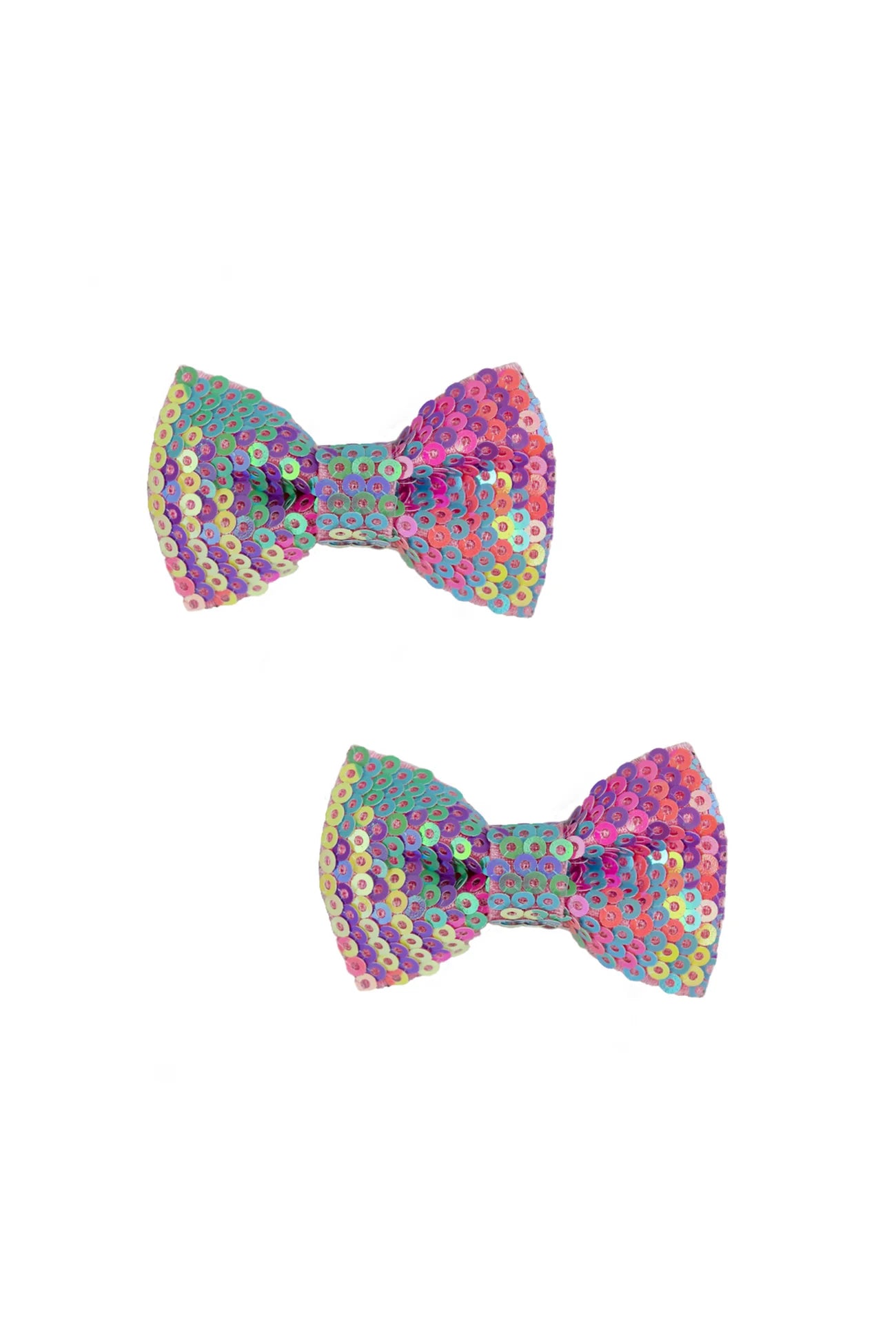 Rainbow Sequins Bow