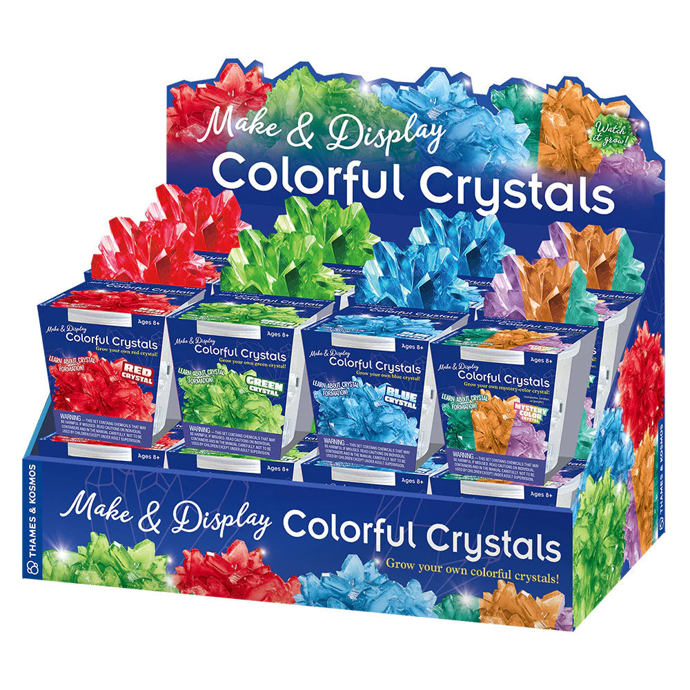 Make & Display Colorful Crystals
