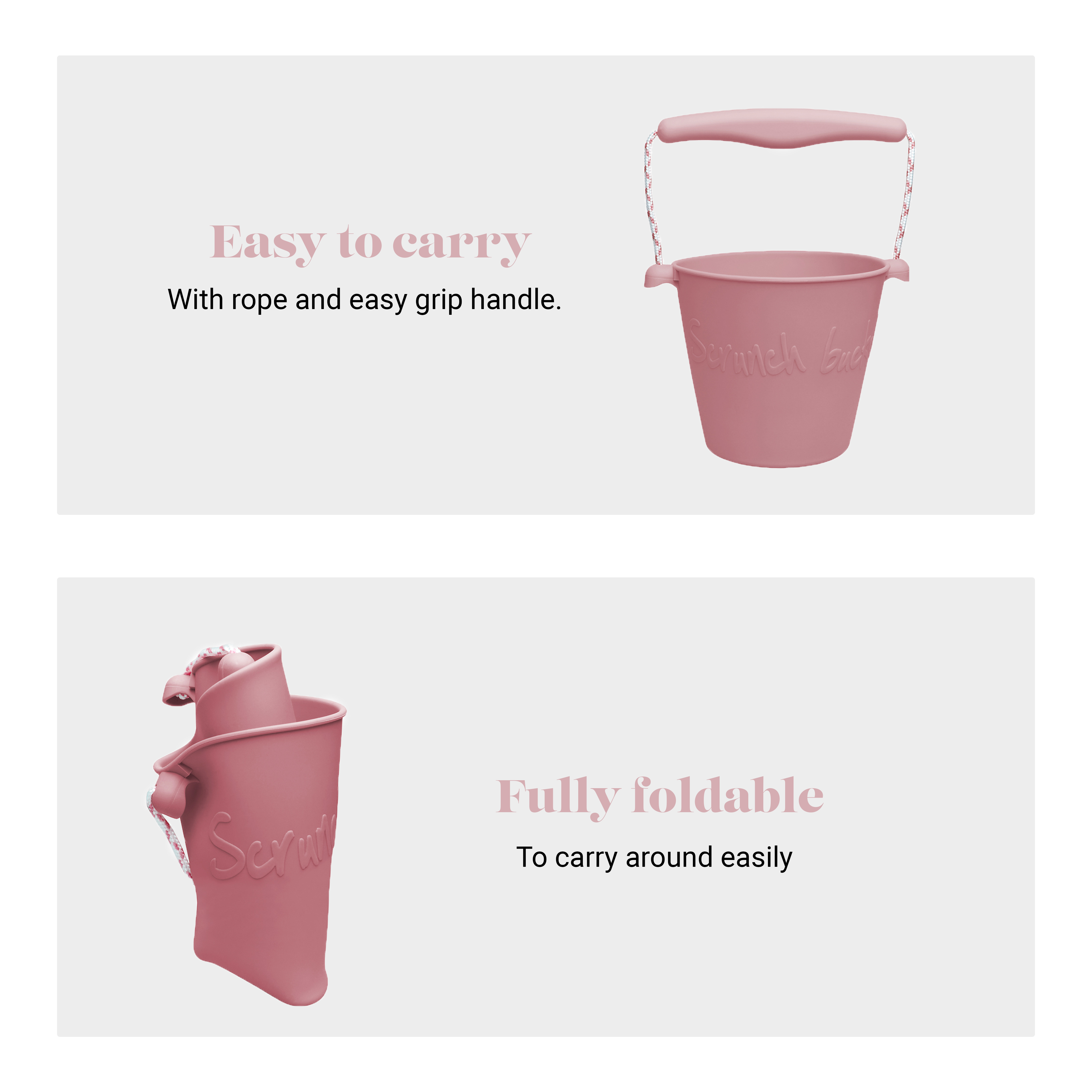 Bucket - Dusty Rose