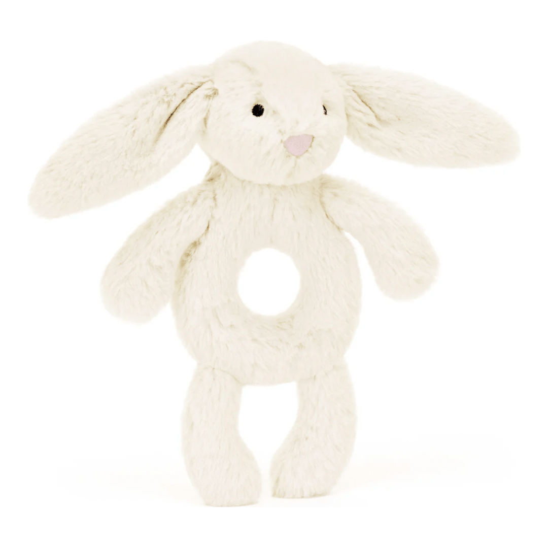 Bashful Cream Bunny Ring Rattle