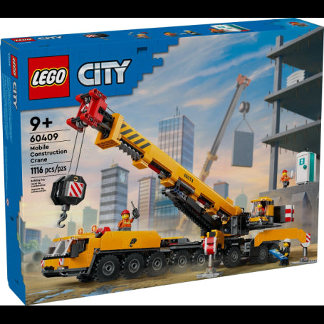 Yellow Mobile Construction Crane