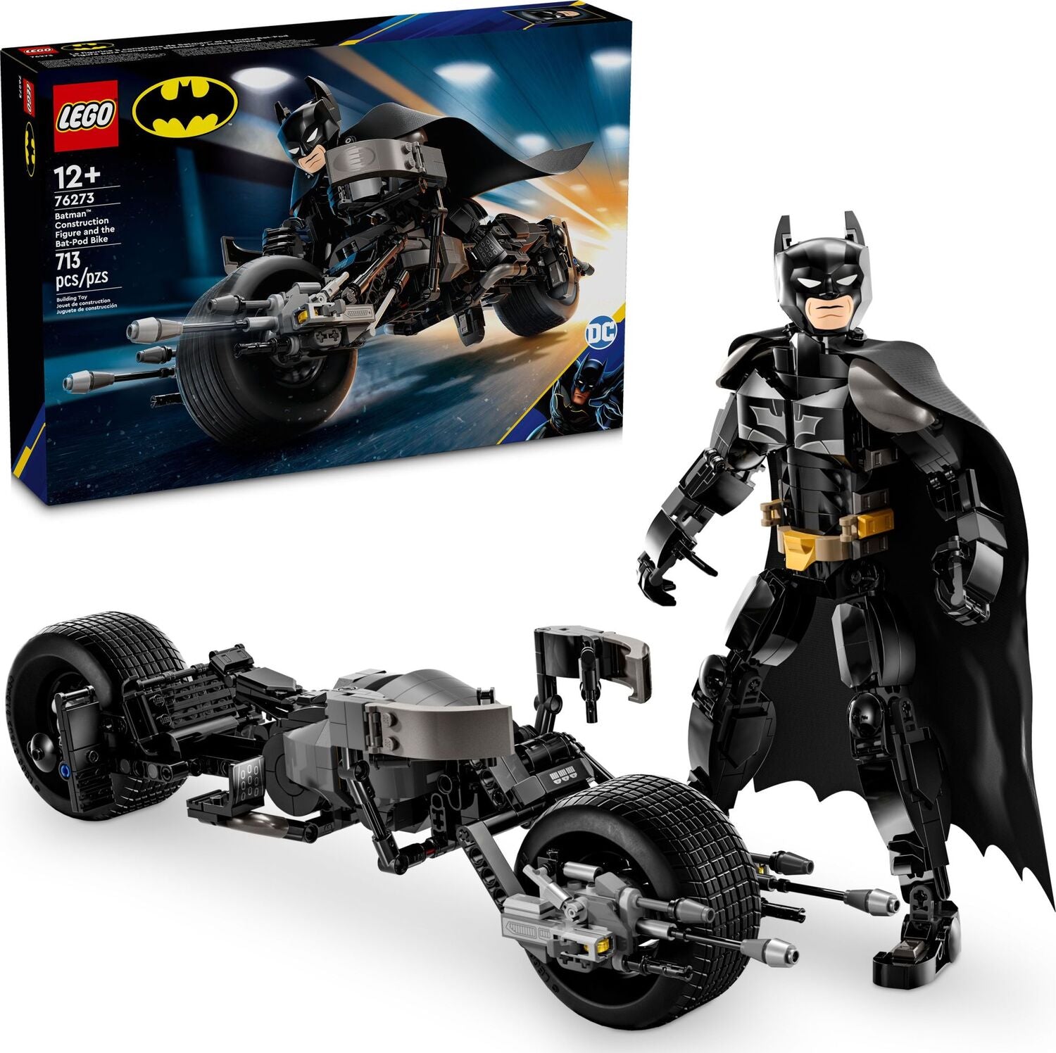 LEGO Batman Construction Figure and the Bat-Pod Bike