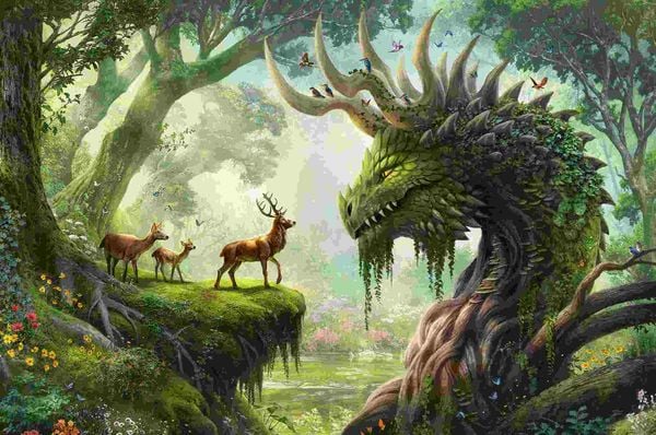 The Forest Dragon Awakes - 3,000