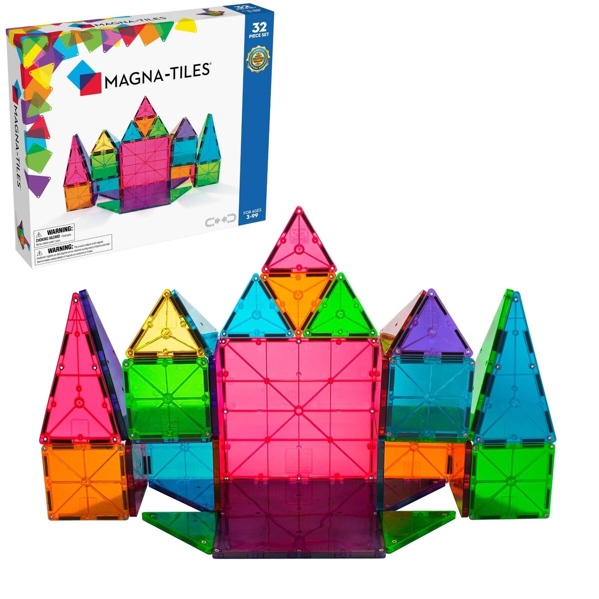 Magna Tiles  32pc Clear Classic