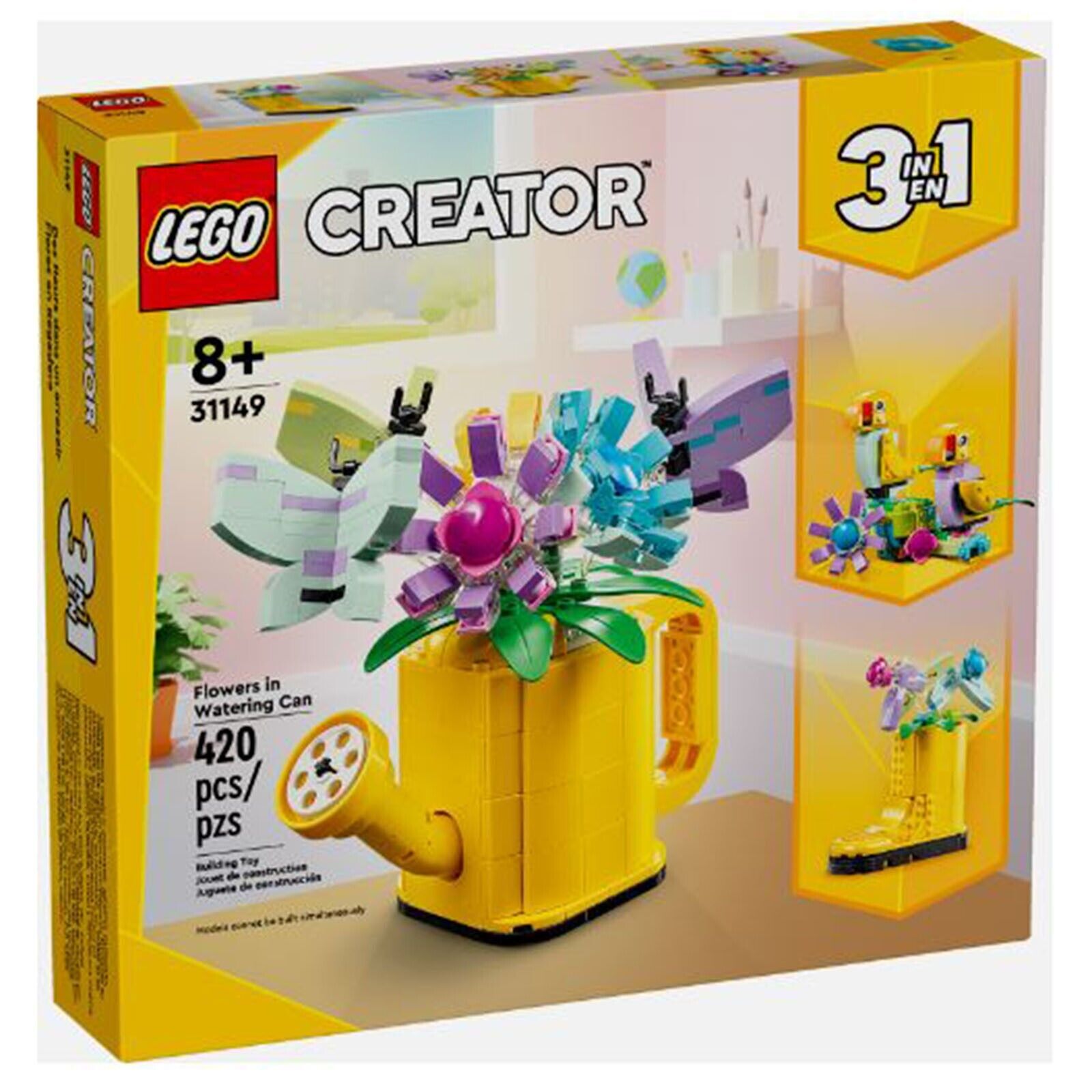 LEGO Flowers in Watering Can