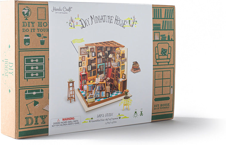 DIY Miniature House Kit - Sam's Study