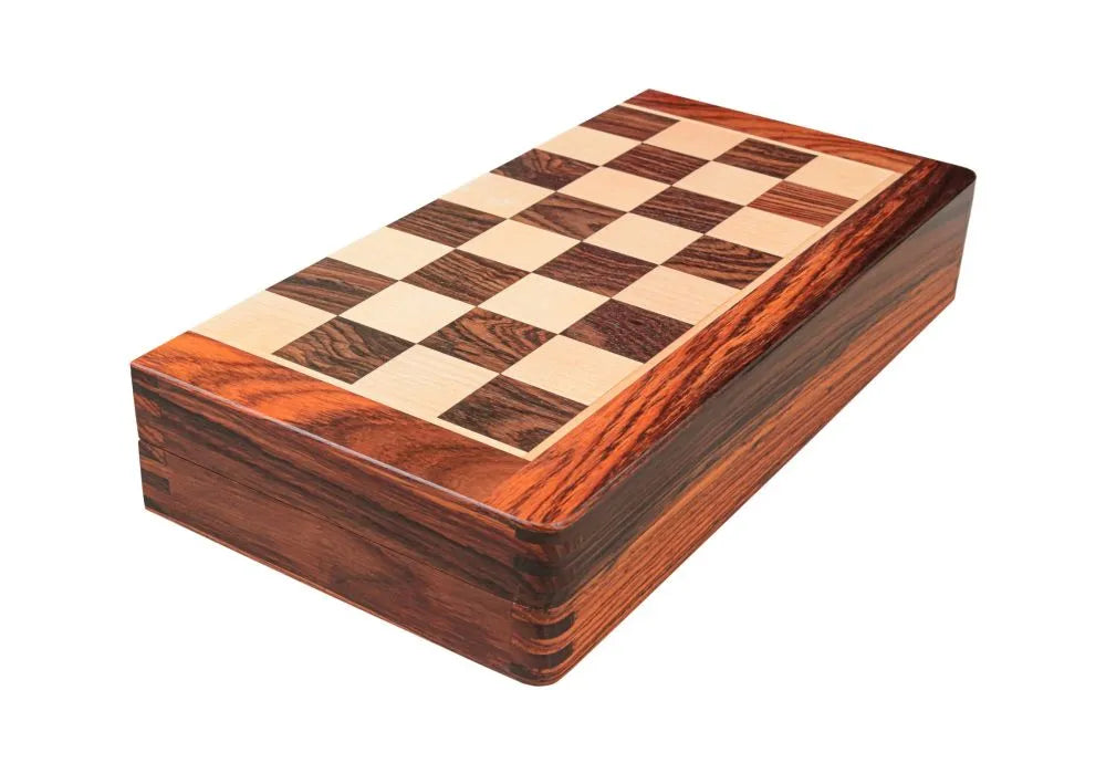 12" Wood Folding Chess Set